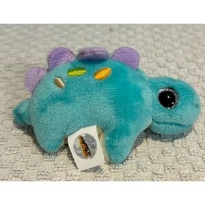 Surprizamals Teal Dinosaur Stegosaurus Mini Plush Beverly Hills Teddy Bear Co 4"